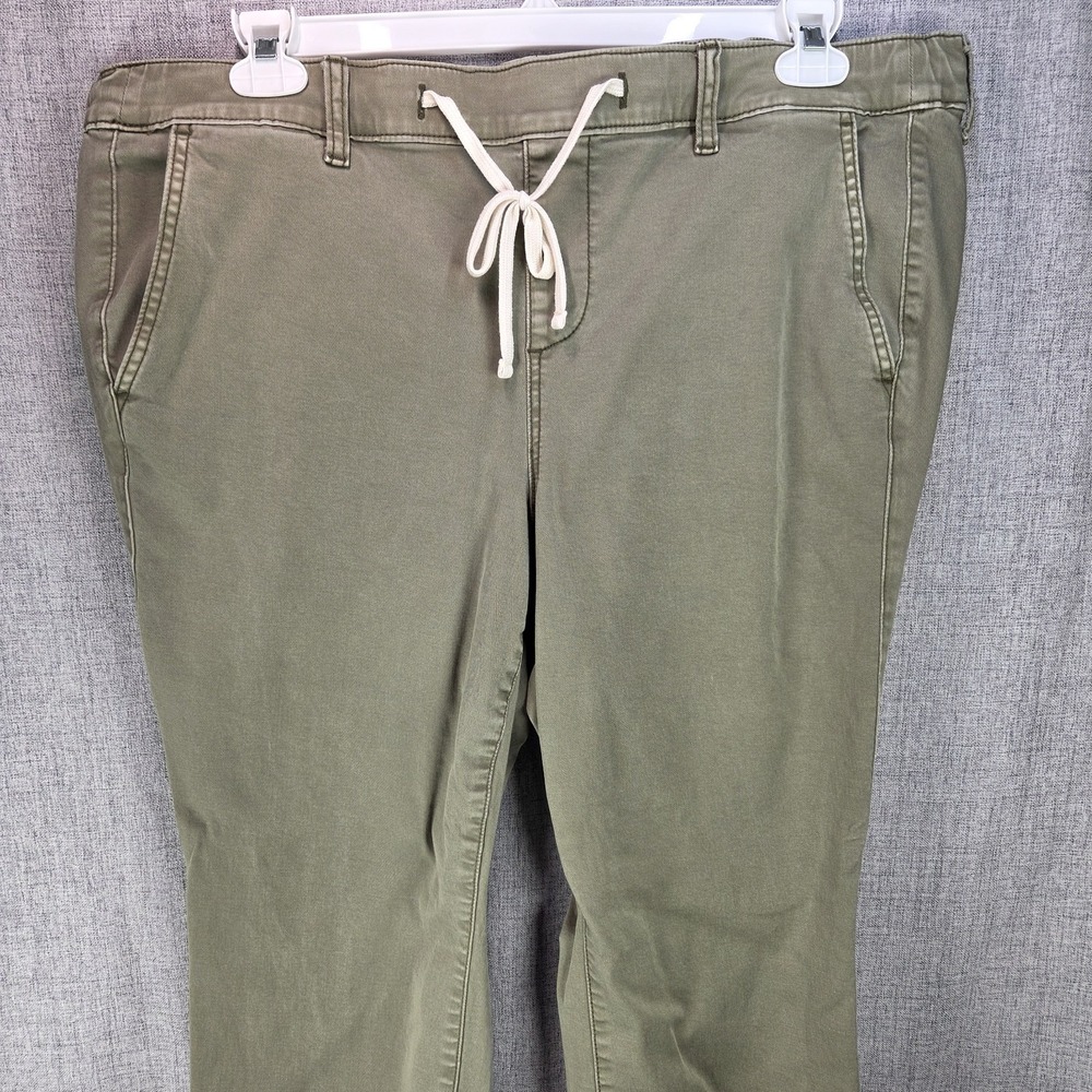 Torrid Olive Green Womens Pull-On Boyfriend Pants Straight 18/2X Plus Utility